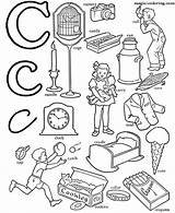Coloring Pages Objects Alphabet Words Magic sketch template