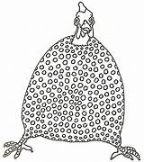 Guinea Fowl Coloring Janbrett Hen Drawing Drawings Click Subscription Downloads Guineas Hhl sketch template