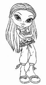 Bratz Coloring Pages Colouring Gif Color 1397 Kids Filminspector Fashion Adult Choose Board sketch template