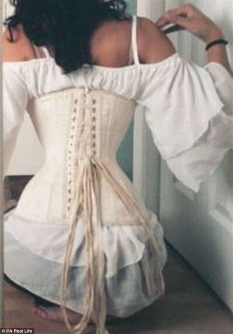 woman has sculpted 18 inch waist by wearing corsets daily mail online