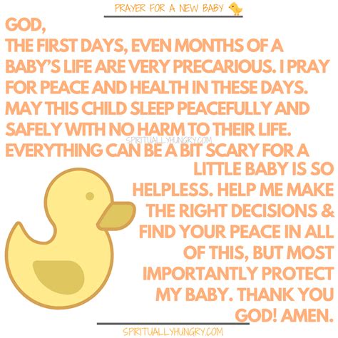 prayers   newborn baby spiritually hungry