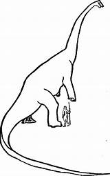 Diplodocus Lifting Leg Coloring Pages His Netart sketch template