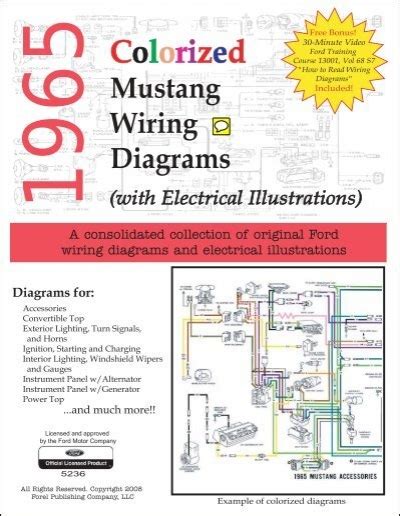 colorized mustang wiring diagrams forelpublishingcom