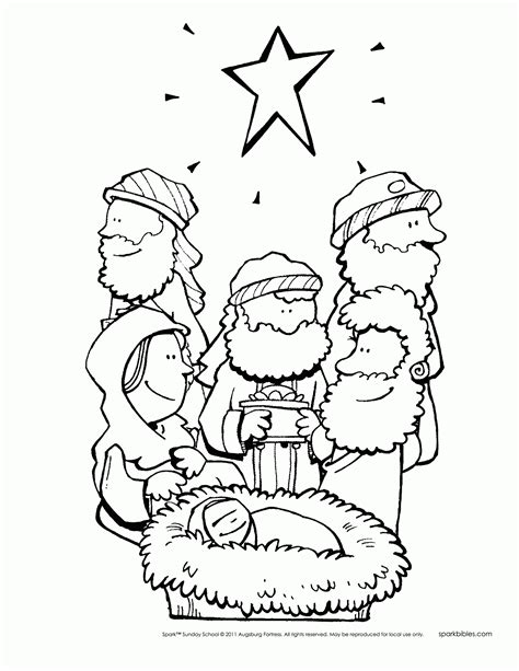 bible christmas story coloring pages coloring home