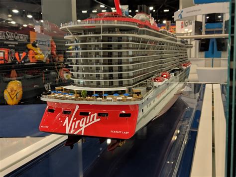 virgin and fincantieri show off scarlet lady ship model cruise industry news cruise news
