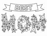 Coloring Mom Pages Printable Letter Pdf sketch template