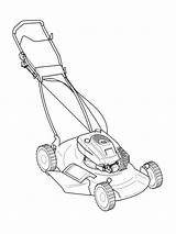 Lawn Mower Colouring Pages Coloring Coloringpage Ca Colour Check Category Garden sketch template