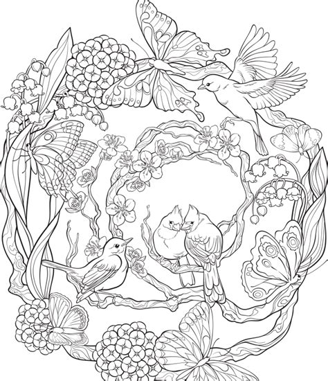 coloring pages  adults easy