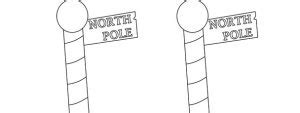north pole template medium