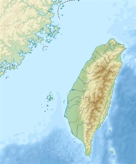 file taiwan relief location map wikimedia commons