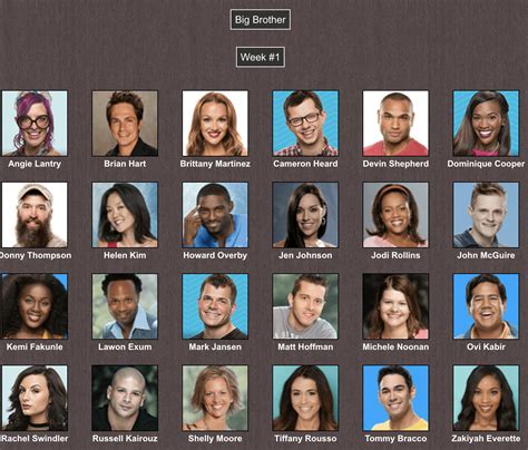 heres  ideal big brother  chances cast  hgs   months  competition