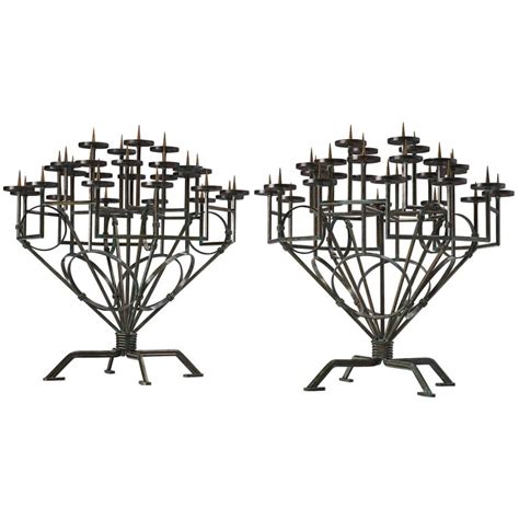pair of very large church candleholders for sale at 1stdibs