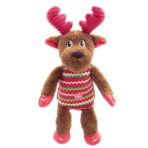 holiday time squeaky stuffed dog toy reindeer walmart canada