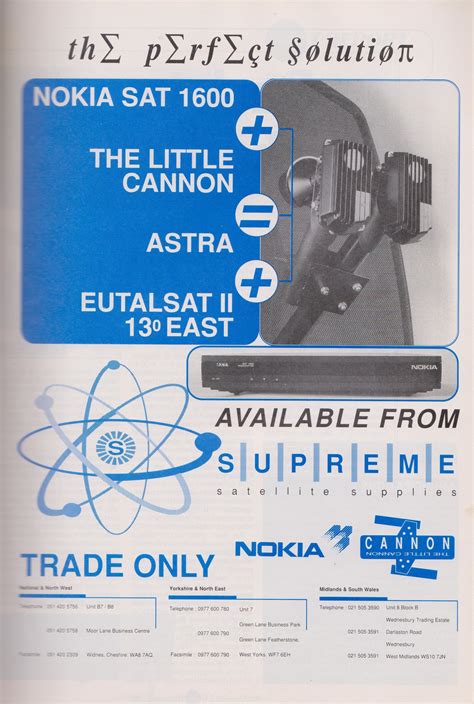 Nokia Sat 1600 The Little Cannon Satellite Dish Philips