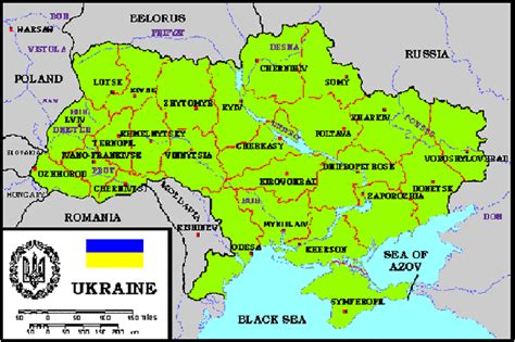 general map  ukraine