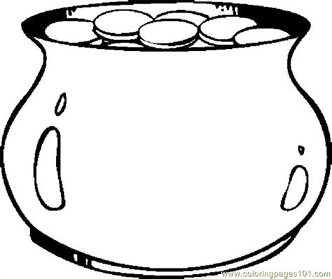 coloring pages pot  gold  holidays st patricks day