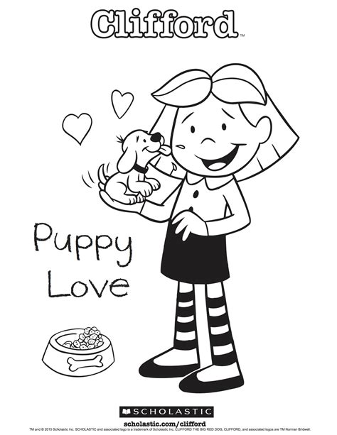 clifford puppy days coloring pages coloring pages
