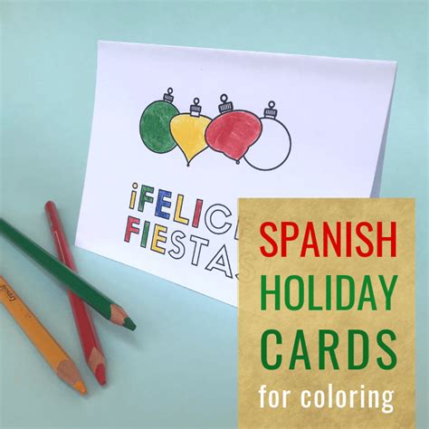 printable christmas  holiday cards  spanish christmas cards