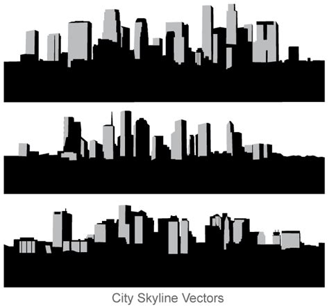 City Skyline Free Vector Art Download Free Vector Art