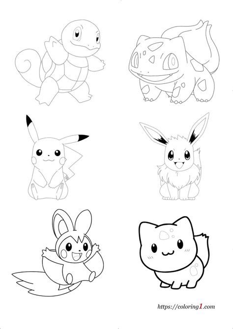 pokemon characters coloring pages   coloring sheets