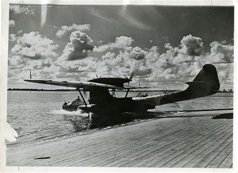 german flying boat enters water eto  digital collections