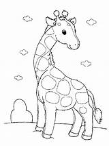 Printable Pages Coloring Kids Print Giraffe sketch template