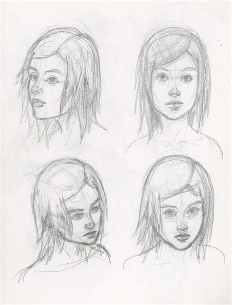 head sketches rdrawing