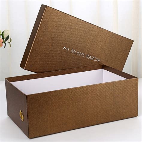 brown universal shoe box custom cardboard boxes