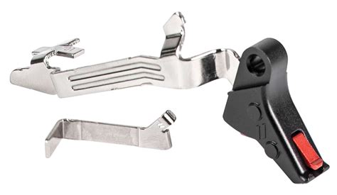 zev fftprobargbr pro trigger bar kit  red safety compatible  glock