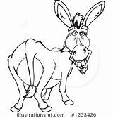 Donkey Clipart Butt Drawing Royalty Illustration Dennis Holmes Designs Webstockreview sketch template