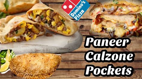 dominos style italian paneer calzone pockets simply  home  yeast youtube