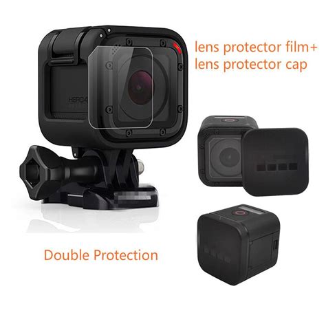 pcslot  gopro hero  session accessories lens screen protector film lens cap cover