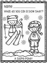 Winter Book Joke Printables Coloring January Fun Just Subject sketch template