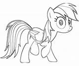Rainbow Dash Coloring Pages Kids Bestcoloringpagesforkids Pony Little Printable sketch template