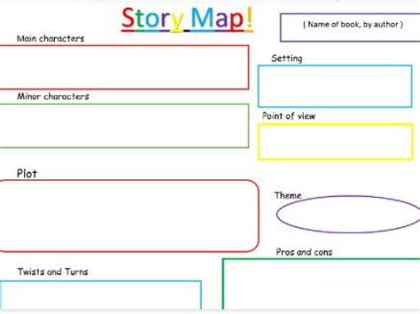 book review sheet story map plan teaching resources