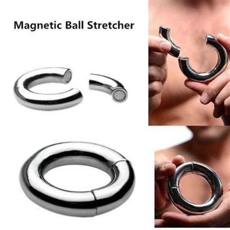 men enhancer chastity ring strong dick magnetic stainless steel ball