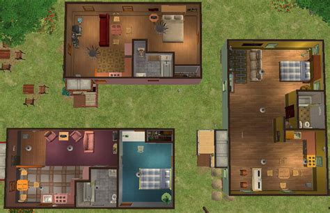 mod  sims main street mobile houses remake  maxis lot