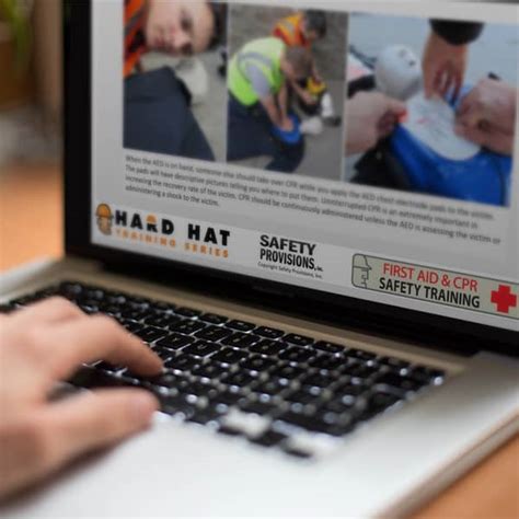 first aid and cpr online training spanish hard hat