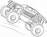 Coloring Pages Monster Truck Printable sketch template