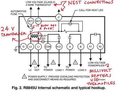 controlling  ancient millivolt heater   nest  wire thermostat wiring diagram wiring