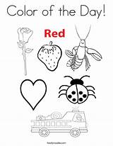 Coloring Color Pages Red Twistynoodle Preschool Colors Printable Pikmin Noodle Worksheets Sheets Print Activities Getcolorings Built California Usa Twisty sketch template