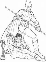 Batman Robin Coloring Pages Printable Drawing Kids Color Cartoon Print Action Adults Boys Cool Getcolorings Getdrawings Library Colorings Popular sketch template