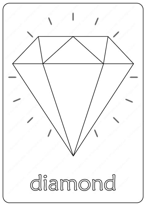 printable diamond coloring pages
