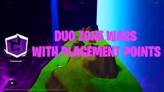 duo zone wars  placement points fortnite creative map code dropnite