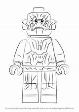 Lego Ultron Draw Drawing Step Drawingtutorials101 Learn Tutorials sketch template