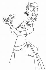 Tiana Princess Frog Coloring Pages Frogs Disney Printable Two Colouring Ecoloringpage sketch template