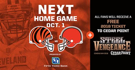 Browns Giving Away Cedar Point Tickets During Week 4 Game Vs Bengals