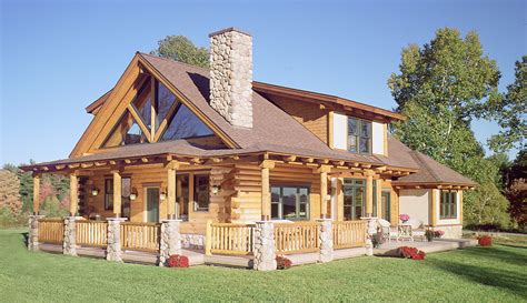 exterior details   log home real log style