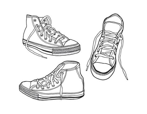 converse shoes coloring pages converse shoe coloring page