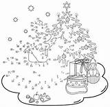 Navidad Para Coloring Dibujo Tree Christmas Puntos Colorear Unir árbol Rocks Pages Imprimir sketch template